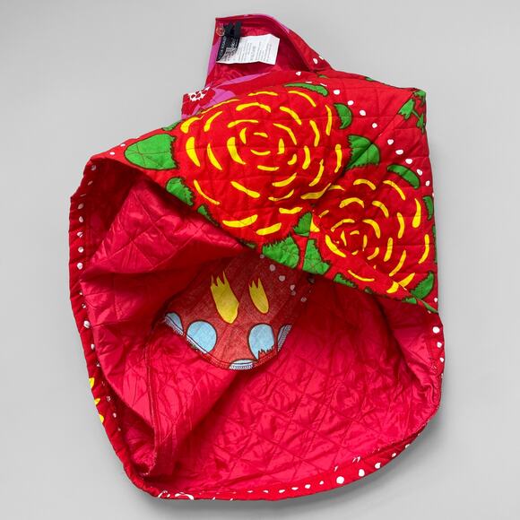 VTG MARIMEKKO Quilted Skirt Cotton XL Alicia Rosauer Y2K Early 00s Floral Grid - Picture 6 of 10